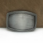 Rectangle DIY jeans belt buckle for men FP-03712-2 pewter finish 4cm width loop