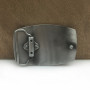 Rectangle DIY jeans belt buckle for men FP-03712-2 pewter finish 4cm width loop