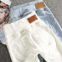 Design Zipper Stretch Jeans High Waist Women's Jean Capris Fashion Hip Lift Skinny Vaqueros Ankle Length Oversize 3XL Denim Pant