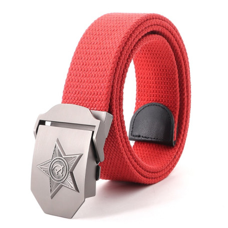Tactical Belt Unisex Star Automatic Metal Buckle Jeans Accessories High Quality Men's Fashion Luxury Designer Belt