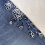 Ladies Jeans Retro Printed Denim Trousers Loose Washed Fashion Straight Pants Casual Pants 90s