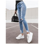 Women High Waist Shaping Skinny Jeans Stretch Ripped Denim Pants Hip Fit  Elastic Comfy Trousers
