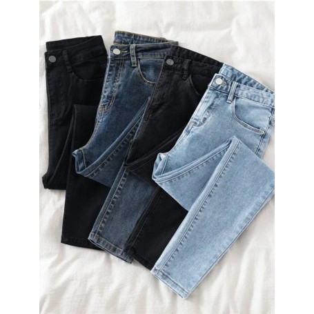 Women High Waist New Slim Skinny Pants Denim Trousers Stretch Pencil Jeans