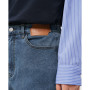 Women Jeans Elastic Waist Straight Denim Pants Casual Streetwear