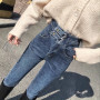 Women Elastic Jeans Pants