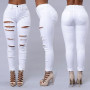 Women's Ripped Tight Sexy Large Size Skinny Pants Jeans