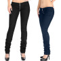 Plus Size Jeans Low Waist Zipper Open Crotch Denim Jean Sexy Leggings Trousers Women Pants