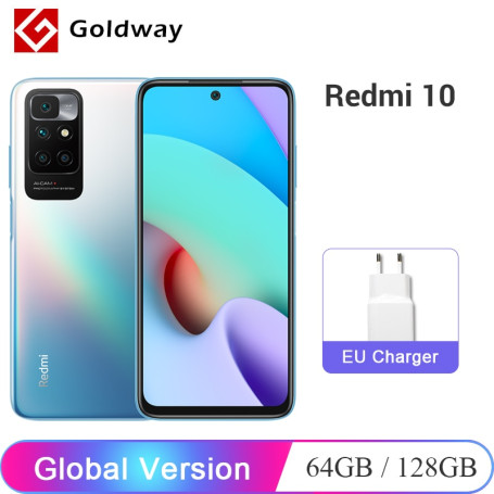 Global Version Xiaomi Redmi 10 64GB / 128GB Cellphone Helio G88 Octa Core 50MP AI Quad Camera 90Hz FHD+ Display 5000mAh Battery