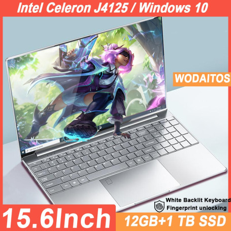 15.6inch New Cheap Laptops 12GB 1TB SSD Computador Intel Windows 10 Notebook Student Office Gaming Laptop PC