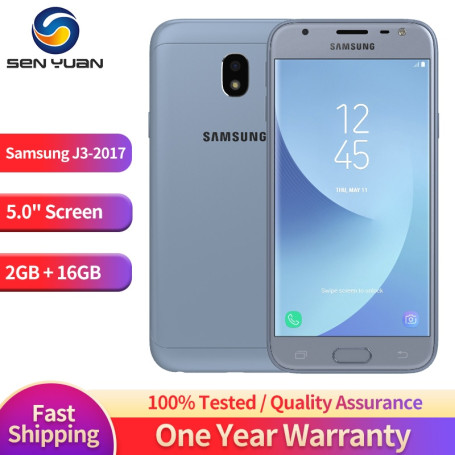 Galaxy J3  J330F 4G LTE Mobile Phone 5.0 2GB+16GB Dual SIM 13MP+5MP CellPhone QuadCore Android SmartPhone