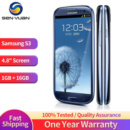 Original Samsung Galaxy S3 I9300 I9305 3G Mobile Phone Refurbished-99%New 4.8'' 1GB+8GB CellPhone Quad Core Android SmartPhone