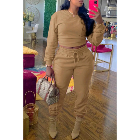 Plus Size Fashion Women Clothing Two Piece Set Outfits Crop Top+pants Suit Street Wear