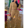 Plus Size Fashion Women Clothing Two Piece Set Outfits Crop Top+pants Suit Street Wear