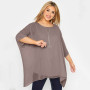 Loose Sleeve Elegant Cape Blouse Women 3/4 Sleeve Loose Casual Tops Large Size 6XL 7XL