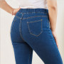 Women's Elastic Waist Skinny Jeans High Waist Curvy Casual Vintage Denim Pencil Pants