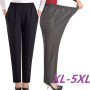 Women Pants Loose High Elastic Elastic Pants Middle-aged Clothing Pants Loose Straight Trouser