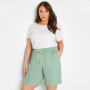 Elastic Drawstring Waist Casual Shorts Women Pocket Side Loose Lightweight Shorts Large Size 6XL 7XL 8XL