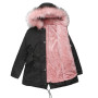 Women's Hooded Faux Fur Jacket Thick Warm Plus Velvet Outwear Parkas Padded Coats