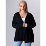 Plus Size 4xl Coat Women Black Vintage Curvy Cardigan Long Sleeve Loose Solid Casual Oversized Female Clothing