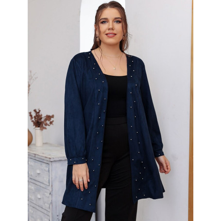 Plus Size Women Clothing   Outwear Casual Loose Oversize Long Coat