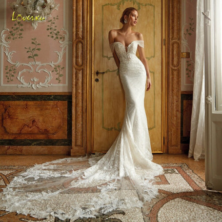 Mermaid Classic Wedding Dresses Sweetheart Off The Shoulder Vestido De Novia Bead Appliques Graceful Robe De Mariee