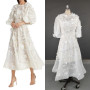 Appliques Lace Wedding Dress For Plus Size Women Modern Zipper Puffy Sleeve Bridal Gown Evening Dress فستان المساء