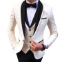 Wedding Evening Dress 3Pieces Jacket+Pants+Vest Men Suit Set Fashion Slim Fit Party Casual Male Blazer Luxury Homme Costume
