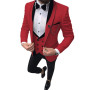 Wedding Dress Three Piece Set Slim Fit Jacket+Trousers Double Breasted Vest Luxurious Tuxedo High Quality Blazers