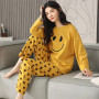 Pure Cotton Pajamas Women's Long-sleeved Loose Casual Suit Large Size 5XL