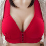 Plus Size Sexy Push Up Bra Front Closure Solid Color Brassiere Wireless Bralette Breast Seamless Bras for Women