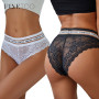 Sexy Lace Panties L-2XL Plus Size Underwear Fashion Transparent Letter Briefs Ladies Soft Panty Low-Rise Underpants