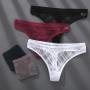 1PC Mesh G-string Sexy Panties Hollow Out Low Waist Sexy Underwear Female Underpants Solid Intimates Lingerie M-XL