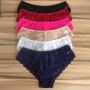3 Pcs/lot Ladies Lace Panties Sexy Lingerie Low Waist Solid Briefs Big Size XXL Underwear Underpants Panty Intimates Soft