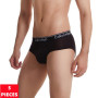5Pcs Letters Print Belt Men's Panties Breathable Ice Silk Underwear Fashion Male Underpants 3D-Pouch Man Briefs Lingerie Tanga