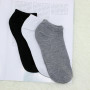 Regular Four Seasons Universal Men's Cotton Socks Sweat-Absorbent Non-Slip Black White Gray Floor Socks All-Match Invisible B