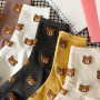 New Cartoon Women's Breathable Cotton Socks Cute Bear Lovely Animal Pattern Girl Sock Combed of Pure Cotton Socks