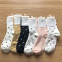 Casual Breathable Cute Socks Women Cotton Solid Color Socks Fashion