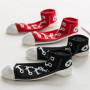 2 Pairs Of Funny Shoe Print Socks Fashion Harajuku Style Hip-Hop Cute Soft Women's Slippers And Socks