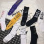 Women Letter Vintage Patterned Harajuku Fashion Funny Skateboard Cool Socks Casual Cotton Short Hipster