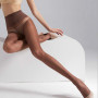Women's T-crotch 40D Velvet High Waist Wide Belt Anti Roll Off Slimming Legs Pantyhose Anti Hook Tights