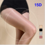 15D Women's Sexy Oil Shiny Pantyhose Satin Stocking Leggings Lingerie Tights