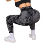 Women's Exercise Gym Running Fitness Tie Dye Women Seamless Leggings V Waist Sexy Fitness Sport Yoga Pant Workout