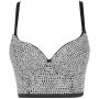 High End Luxury Rhinestone Underwear Women Lingerie Bralette Sexy Push Up Bra Corset Tops