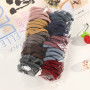 100 PCs Colorful Rubber Headband Hair Accessories For Women Bagged Seamless Towel Ring Hair Bands High Elastic Rope Scrunchies