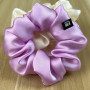 100% Mulberry Silk Hair Scrunchies Elastic Rubber Band Hair Ties Big Large Gum Ropes Ponytail Holders for Women Girls 16 Momme