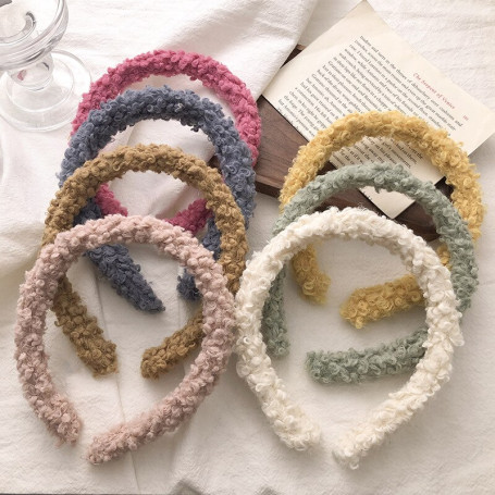 Wool Headbands Hair Accessories For Women Terry Plush Hair bands