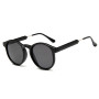 Retro Round Sunglasses Women Men Brand Design Transparent Female Sun Glasses