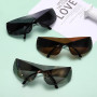 Punk One Piece Luxury Brand Designer Sun Glasses UV400 Unisex Shades Eyewear Fashion