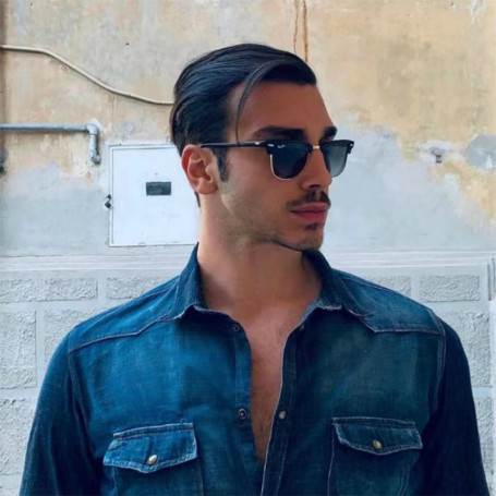 Polarized Sunglasses Men Women Brand Design Semi Rimless Classic UV400