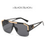 Luxury Oversized Men Sunglasses Brand Designer Sun Glasses For Women Fashion Gradient Square Shades